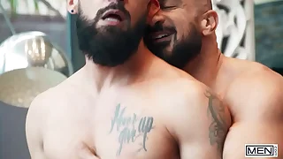 MEN - Justin Jett Makes Marco Napoli Open His Mouth Wide And Fucks His Face Until He Cums All Over Him